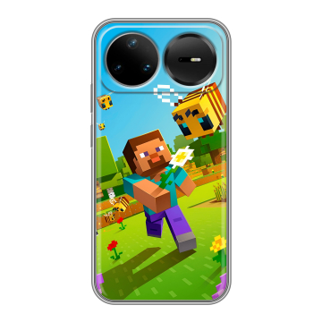 Силиконовый чехол на Huawei Nova 15 Pro с принтом Майнкрафт Minecraft