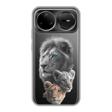Силиконовый чехол на Huawei Nova 15 Pro с принтом Львы