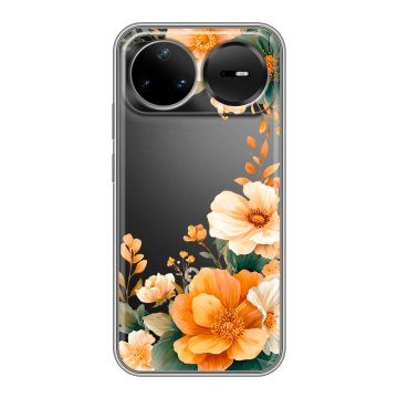 Силиконовый чехол на Huawei Nova 15 Pro с принтом Цветы принт