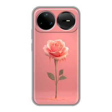 Силиконовый чехол на Huawei Nova 15 Pro с принтом Розовая роза
