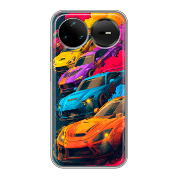 Силиконовый чехол на Huawei Nova 15 Pro с принтом Тачки