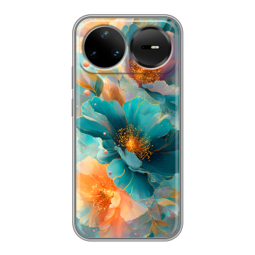 Силиконовый чехол на Huawei Nova 15 Pro с принтом Цветы