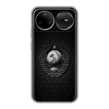 Силиконовый чехол на Huawei Nova 15 Pro с принтом Герб Флаг СССР