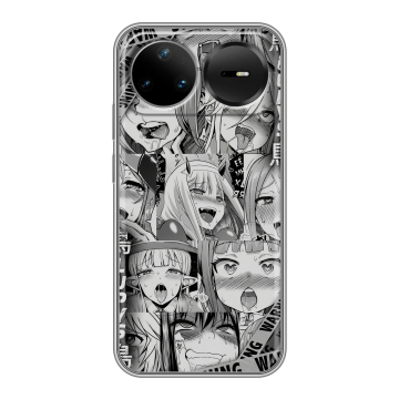 Силиконовый чехол на Huawei Nova 15 Pro с принтом Ahegao Ахегао Аниме Силиконовый чехол на Huawei Nova 15 Pro с принтом Ahegao Ахегао Аниме
