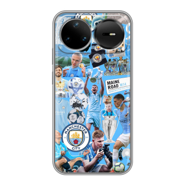 Силиконовый чехол на Huawei Nova 15 Pro с принтом Man City Манчестер Сити Силиконовый чехол на Huawei Nova 15 Pro с принтом Man City Манчестер Сити