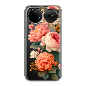 Силиконовый чехол на Huawei Nova 15 Pro с принтом цветы Силиконовый чехол на Huawei Nova 15 Pro с принтом цветы