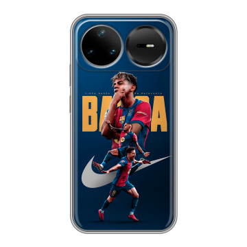 Силиконовый чехол на Huawei Nova 15 Pro с принтом Барселона Barca Yamal Силиконовый чехол на Huawei Nova 15 Pro с принтом Барселона Barca Yamal