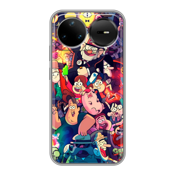 Силиконовый чехол на Huawei Nova 15 Pro с принтом Gravity Falls Гравити Фолз Силиконовый чехол на Huawei Nova 15 Pro с принтом Gravity Falls Гравити Фолз