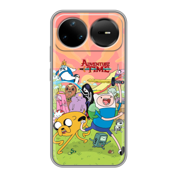 Силиконовый чехол на Huawei Nova 15 Pro с принтом Adventure time Время приключений Силиконовый чехол на Huawei Nova 15 Pro с принтом Adventure time Время приключений