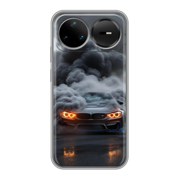 Силиконовый чехол на Huawei Nova 15 Pro с принтом BMW БМВ