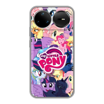 Силиконовый чехол на Huawei Nova 15 Pro с принтом My little pony Дружба чудо Силиконовый чехол на Huawei Nova 15 Pro с принтом My little pony Дружба чудо