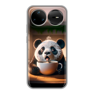 Силиконовый чехол на Huawei Nova 15 Pro с принтом смешная панда