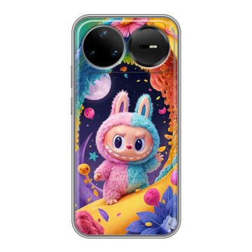 Силиконовый чехол на Huawei Nova 15 Pro с принтом Labubu Лабубу