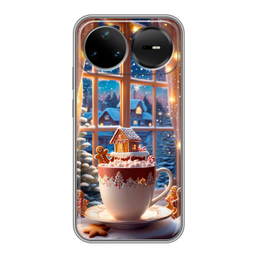 Силиконовый чехол на Huawei Nova 15 Pro с принтом Новый год Силиконовый чехол на Huawei Nova 15 Pro с принтом Новый год