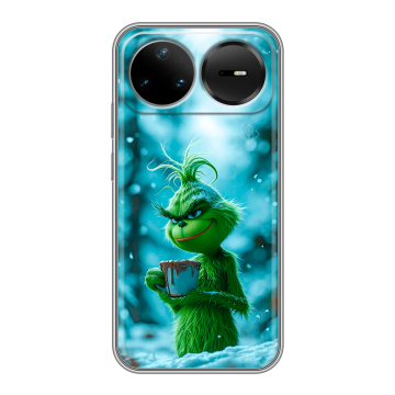 Силиконовый чехол на Huawei Nova 15 Pro с принтом Новый год гринч Силиконовый чехол на Huawei Nova 15 Pro с принтом Новый год гринч