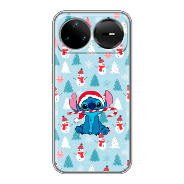 Силиконовый чехол на Huawei Nova 15 Pro с принтом Стич Новый год Силиконовый чехол на Huawei Nova 15 Pro с принтом Стич Новый год