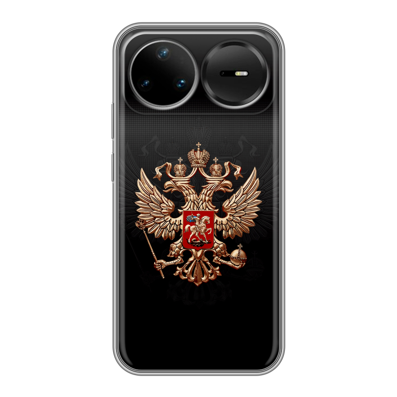 Силиконовый чехол на Huawei Nova 15 Pro с принтом Герб России Силиконовый чехол на Huawei Nova 15 Pro с принтом Герб России