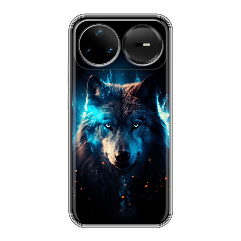 Силиконовый чехол на Huawei Nova 15 Pro с принтом Волк ночной Силиконовый чехол на Huawei Nova 15 Pro с принтом Волк ночной