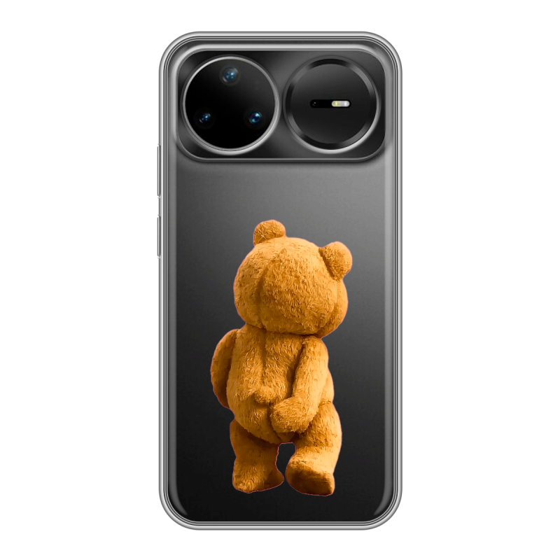 Силиконовый чехол на Huawei Nova 15 Pro с принтом Медведь Силиконовый чехол на Huawei Nova 15 Pro с принтом Медведь
