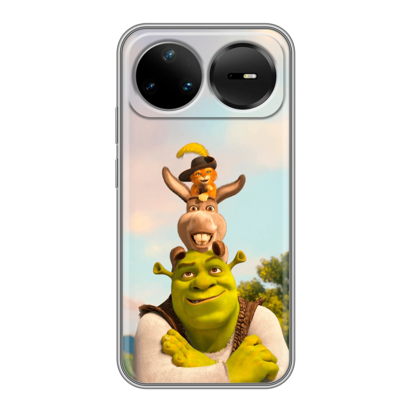 Силиконовый чехол на Huawei Nova 15 Pro с принтом Шрек Shrek Силиконовый чехол на Huawei Nova 15 Pro с принтом Шрек Shrek