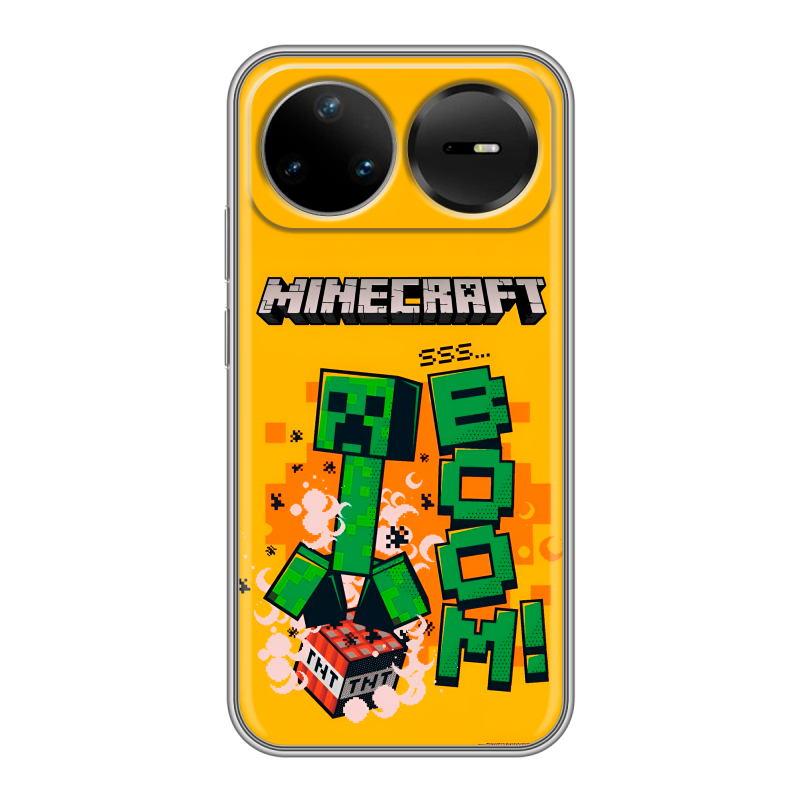 Силиконовый чехол на Huawei Nova 15 Pro с принтом Майнкрафт Minecraft Силиконовый чехол на Huawei Nova 15 Pro с принтом Майнкрафт Minecraft
