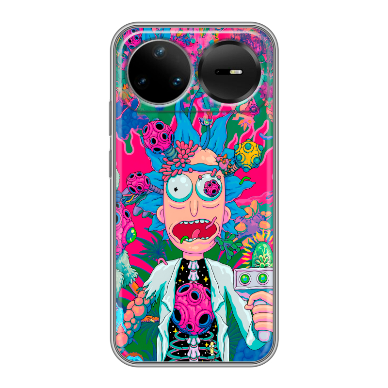 Силиконовый чехол на Huawei Nova 15 Pro с принтом Рик и Морти Rick Morty Силиконовый чехол на Huawei Nova 15 Pro с принтом Рик и Морти Rick Morty