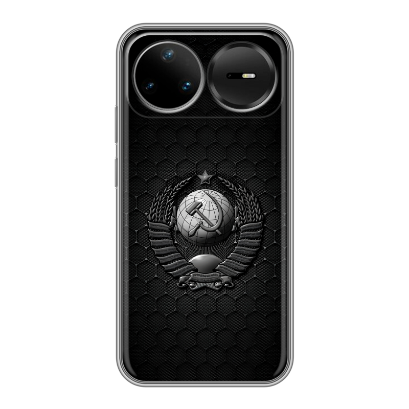 Силиконовый чехол на Huawei Nova 15 Pro с принтом Герб Флаг СССР Силиконовый чехол на Huawei Nova 15 Pro с принтом Герб Флаг СССР