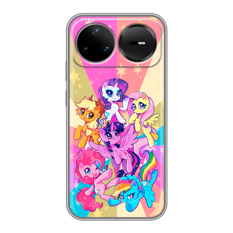 Силиконовый чехол на Huawei Nova 15 Pro с принтом My little pony Дружба чудо Силиконовый чехол на Huawei Nova 15 Pro с принтом My little pony Дружба чудо