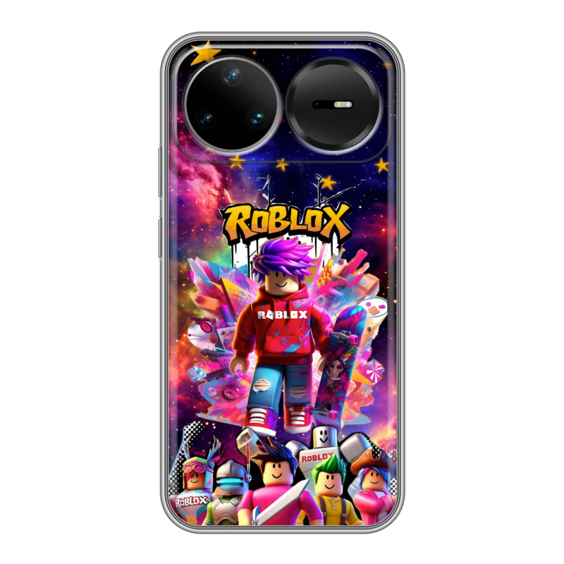 Силиконовый чехол на Huawei Nova 15 Pro с принтом Roblox Роблокс Силиконовый чехол на Huawei Nova 15 Pro с принтом Roblox Роблокс