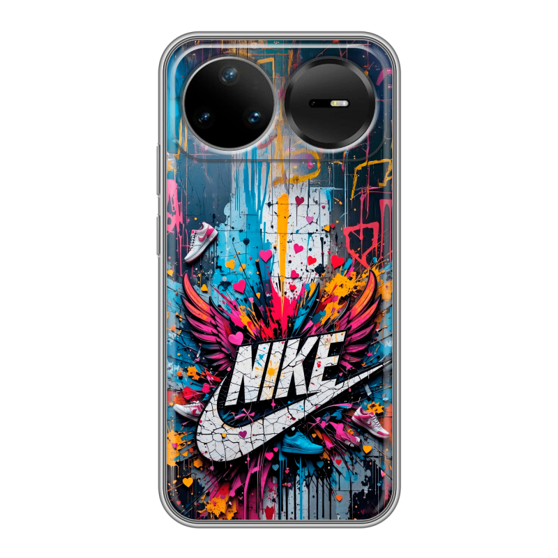 Силиконовый чехол на Huawei Nova 15 Pro с принтом Nike Найк Силиконовый чехол на Huawei Nova 15 Pro с принтом Nike Найк