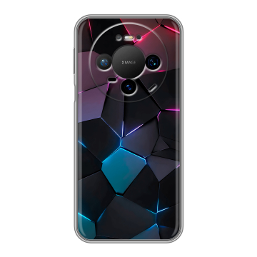 Силиконовый чехол на Huawei Mate 80 Pro с принтом Геометрия неона Силиконовый чехол на Huawei Mate 80 Pro с принтом Геометрия неона