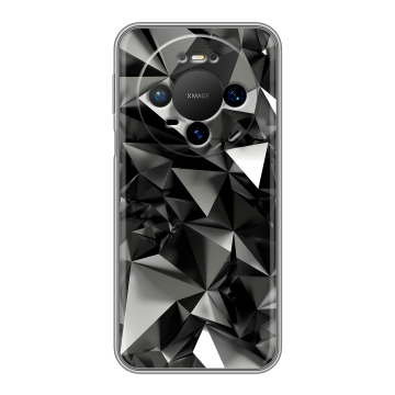 Силиконовый чехол на Huawei Mate 80 Pro с принтом Черные кристаллы Силиконовый чехол на Huawei Mate 80 Pro с принтом Черные кристаллы