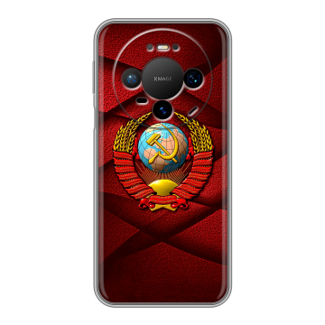 Силиконовый чехол на Huawei Mate 80 Pro с принтом Герб СССР Силиконовый чехол на Huawei Mate 80 Pro с принтом Герб СССР