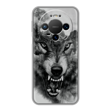 Силиконовый чехол на Huawei Mate 80 Pro с принтом Волк Силиконовый чехол на Huawei Mate 80 Pro с принтом Волк