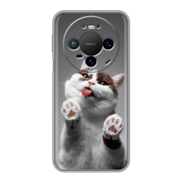 Силиконовый чехол на Huawei Mate 80 Pro с принтом Коты Силиконовый чехол на Huawei Mate 80 Pro с принтом Коты