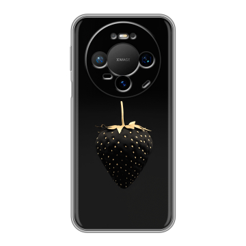 Силиконовый чехол на Huawei Mate 80 Pro с принтом Черная клубника Силиконовый чехол на Huawei Mate 80 Pro с принтом Черная клубника