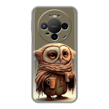 Силиконовый чехол на Huawei Mate 80 Pro с принтом Сова Силиконовый чехол на Huawei Mate 80 Pro с принтом Сова