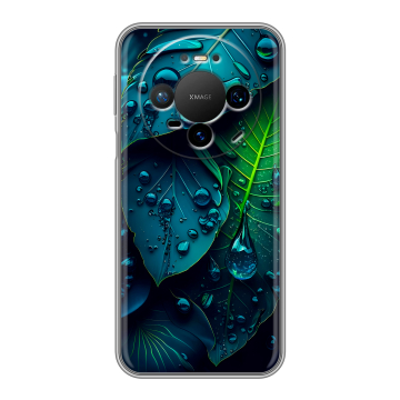 Силиконовый чехол на Huawei Mate 80 Pro с принтом Листья Силиконовый чехол на Huawei Mate 80 Pro с принтом Листья