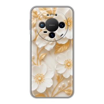 Силиконовый чехол на Huawei Mate 80 Pro с принтом Цветы Силиконовый чехол на Huawei Mate 80 Pro с принтом Цветы