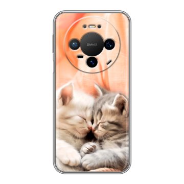 Силиконовый чехол на Huawei Mate 80 Pro с принтом Котята Силиконовый чехол на Huawei Mate 80 Pro с принтом Котята