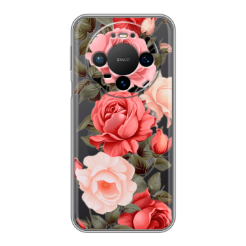 Силиконовый чехол на Huawei Mate 80 Pro с принтом Розы
