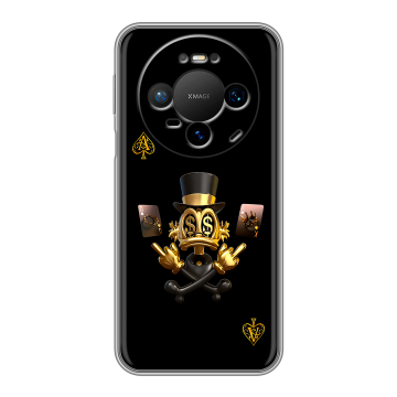 Силиконовый чехол на Huawei Mate 80 Pro с принтом Золотой скрудж макдак