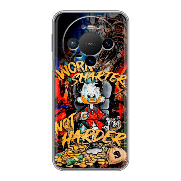 Силиконовый чехол на Huawei Mate 80 Pro с принтом Дональд Дак Деньги Силиконовый чехол на Huawei Mate 80 Pro с принтом Дональд Дак Деньги