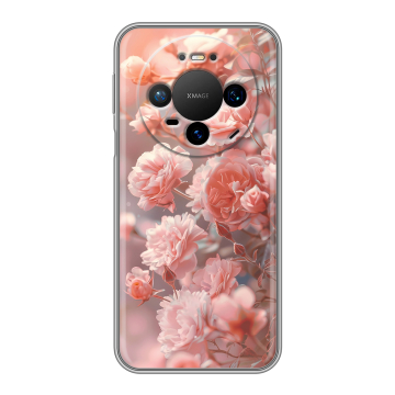 Силиконовый чехол на Huawei Mate 80 Pro с принтом Розовые розы Силиконовый чехол на Huawei Mate 80 Pro с принтом Розовые розы
