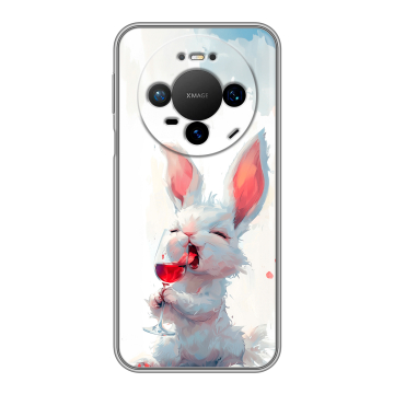Силиконовый чехол на Huawei Mate 80 Pro с принтом кролик зайчик Силиконовый чехол на Huawei Mate 80 Pro с принтом кролик зайчик