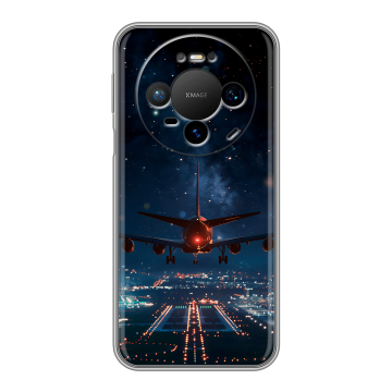 Силиконовый чехол на Huawei Mate 80 Pro с принтом самолет Силиконовый чехол на Huawei Mate 80 Pro с принтом самолет