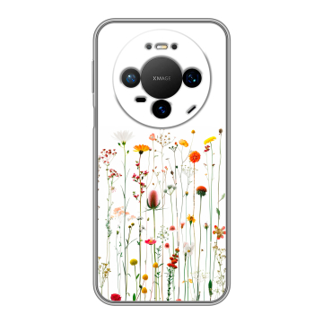 Силиконовый чехол на Huawei Mate 80 Pro с принтом цветы Силиконовый чехол на Huawei Mate 80 Pro с принтом цветы