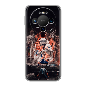 Силиконовый чехол на Huawei Mate 80 Pro с принтом Реал Роналдо Real Ronaldo