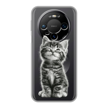 Силиконовый чехол на Huawei Mate 80 Pro с принтом Котенок