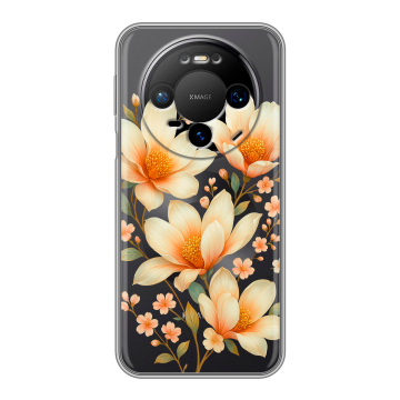 Силиконовый чехол на Huawei Mate 80 Pro с принтом Цветы